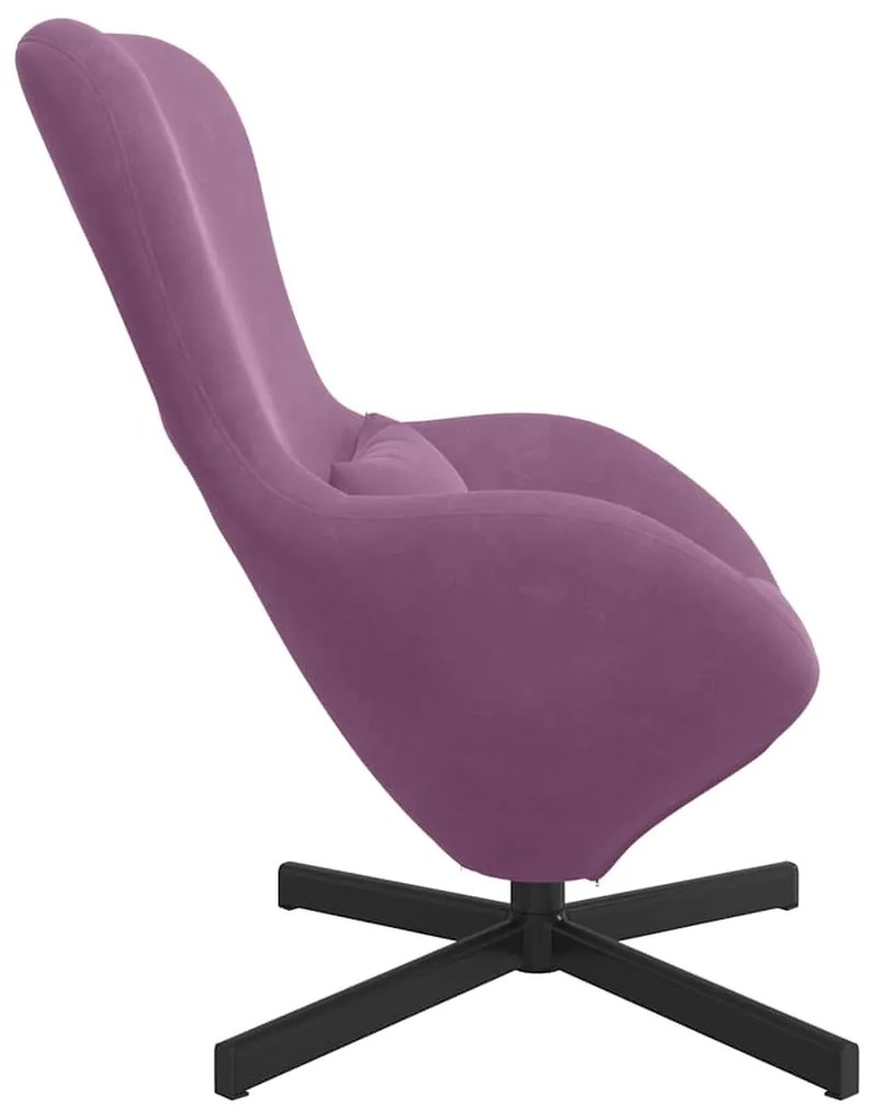 vidaXL Κάθισμα-αυγό Μοβ 63 x 73 x 90 εκ Βελούδο
