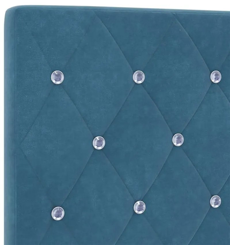 vidaXL Βελούδινο Κεφαλάρι Argyle Σκούρο Μπλε 180 cm Βελούδο