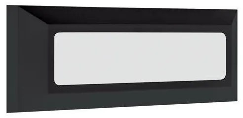 Απλίκα Φωτιστικό Τοίχου LED 4W 3CCT IP65 Slim Pro Eurolamp-145-52071-Μαύρο 145-52071