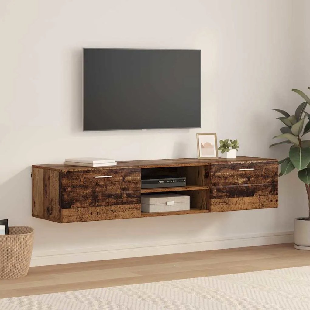 vidaXL Ντουλάπι TV Παλαιό ξύλο 150 x 39 x 30 εκ Επεξεργασμένο ξύλο