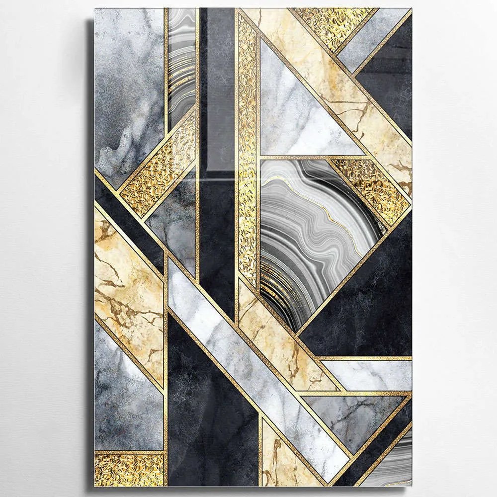 Πίνακας Γυάλινος 698GLS1480 70x100cm Multi Wallity Κάθετοι Glass