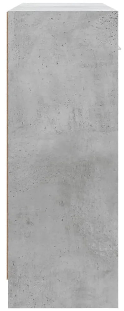 vidaXL Ντουλάπι Γκρι Σκυροδέματος 91 x 28 x 75 εκ. Επεξεργασμένο Ξύλο