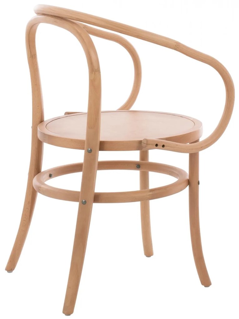 Καρέκλα-Πολυθρόνα JANELLE Ξύλινη Οξιά Φυσικό 56x52x82Υεκ. 56x52x82 εκ.