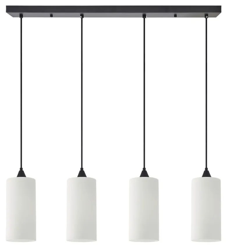 Φωτιστικό Οροφής - Ράγα Adept Tube 77-9003 85x300cm 4xE27 60W White Homelighting Μέταλλο,Γυαλί