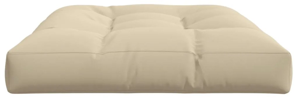 vidaXL Μαξιλάρι Παλέτας Μπεζ 120 x 80 x 12 εκ. Υφασμάτινο