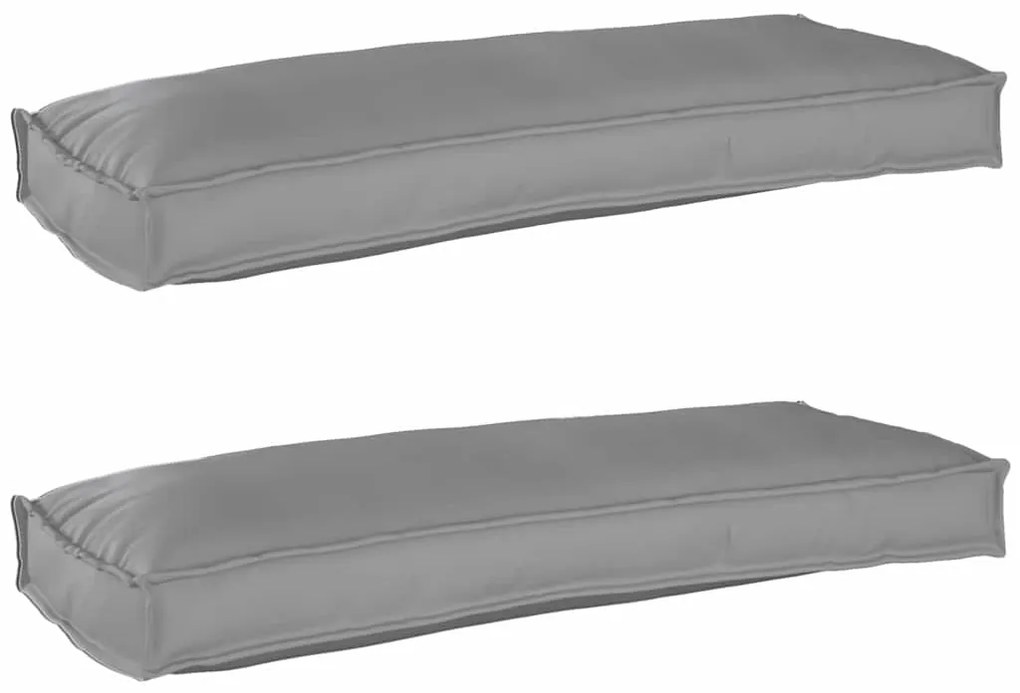 vidaXL Σετ Μαξιλαριών Πάγου 2 pcs Γκρι 100 x 40 x 8 εκ Ύφασμα Oxford