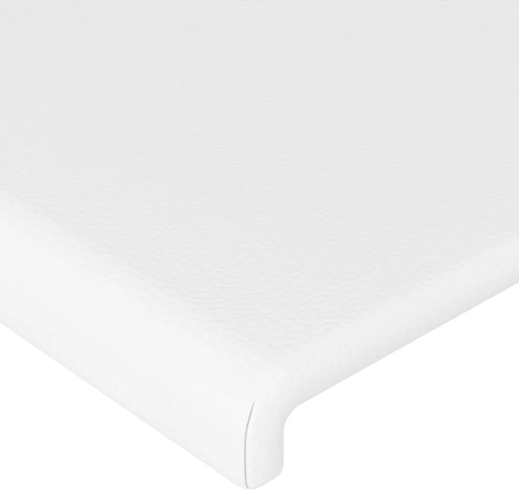 Κεφαλάρι Κρεβατιού LED Λευκό 147x16x78/88 εκ. Συνθετ. Δέρμα 3123047