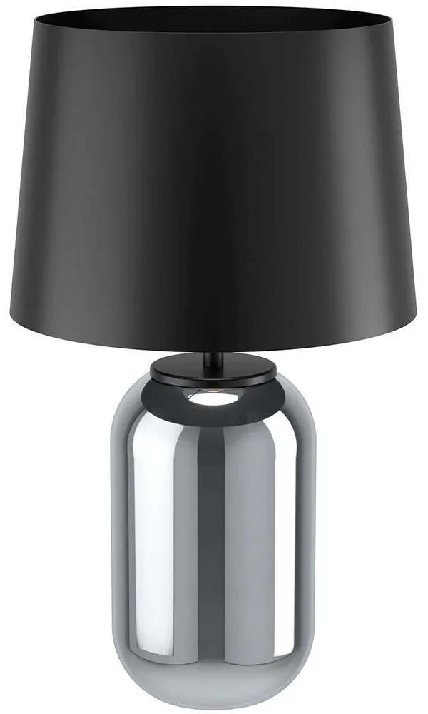 Φωτιστικό Επιτραπέζιο Cuite 390064 Φ35x60,5cm 1xE27 40W Black Eglo Steel,Glass
