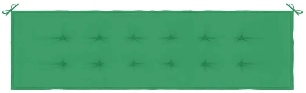 Μαξιλάρι Πάγκου Κήπου Πράσινο 180x50x3 εκ. Ύφασμα Oxford - Πράσινο