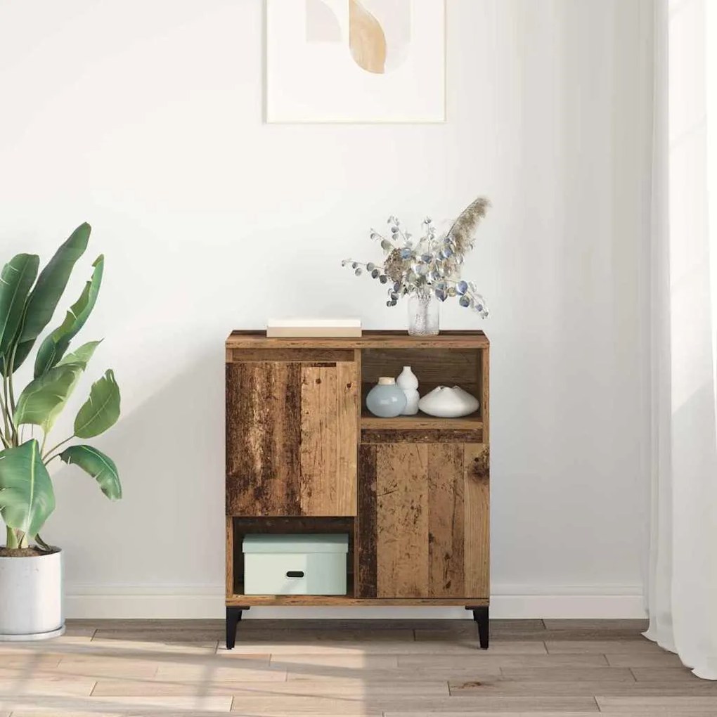 vidaXL Πλαϊνό γραφείο Παλιό ξύλο 60 x 35 x 70 cm Επεξεργασμένο ξύλο