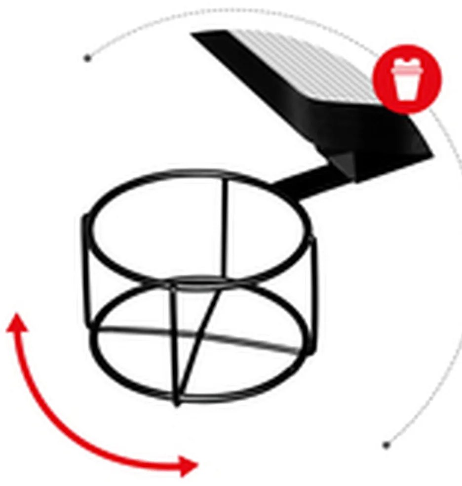 Γραφείο Huzaro Hero 2.5 Λευκό Μαύρο Αλουμίνιο 120 x 60 cm