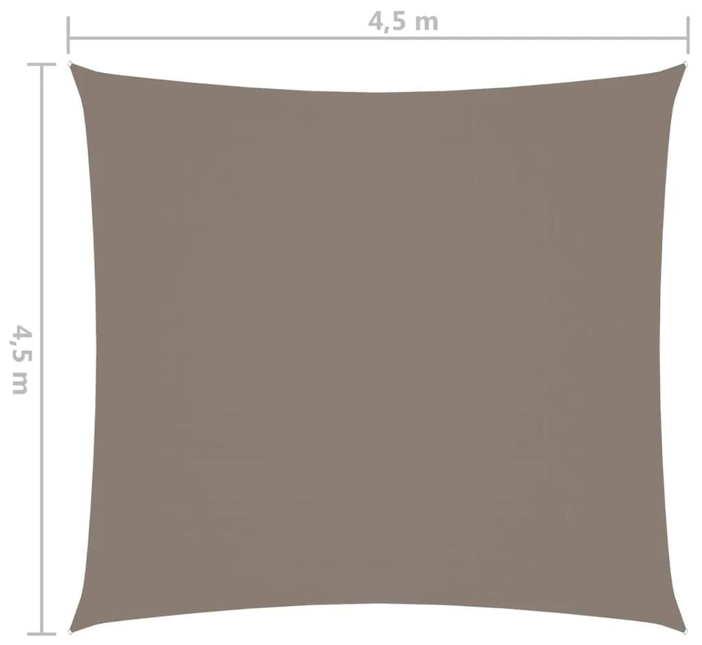 vidaXL Πανί Σκίασης Τετράγωνο Taupe 4,5 x 4,5 μ. από Ύφασμα Oxford