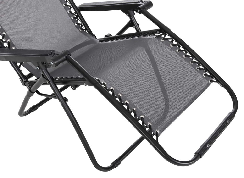 ΠΟΛΥΘΡΟΝΑ RELAX COMPANION HM5095.11 ΓΚΡΙ TEXTILENE-ΜΑΥΡΟ ΜΕΤΑΛΛΟ 67x145x110Υεκ.