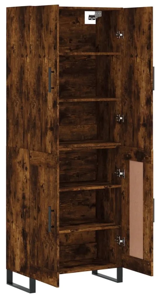 vidaXL Ντουλάπι Καπνιστή Δρυς 69,5x34x180 εκ. από Επεξεργασμένο Ξύλο