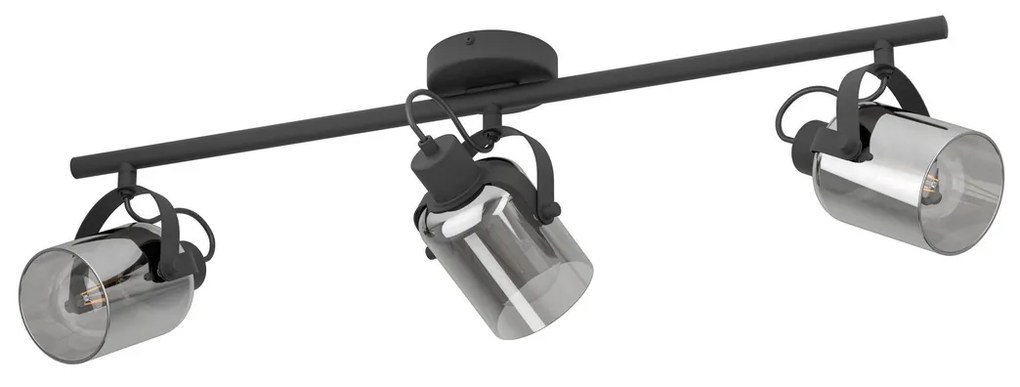 Φωτιστικό Σποτ Eglo 99054 BERREGAS Μαύρο Ματ (Black Mat)|Χρώμιο (Chrome)