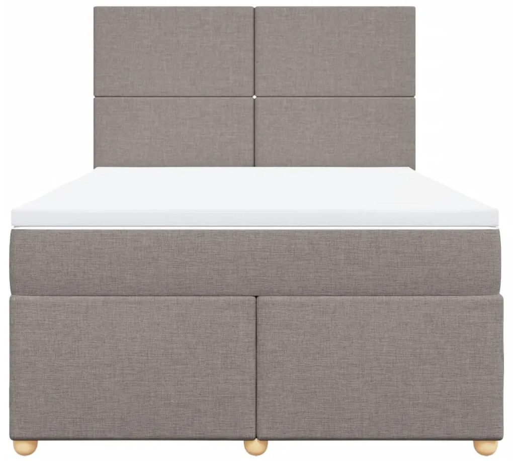 ΚΡΕΒΑΤΙ BOXSPRING ΜΕ ΣΤΡΩΜΑ TAUPE 140X200 ΕΚ. ΥΦΑΣΜΑΤΙΝΟ 3293600