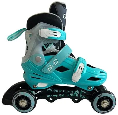 Αυξομειούμενα Rollers G&C BW125 ΣΕΤ 4 ΣΕ 1 INLINE SKATES Μπλε/Μαύρο Medium 35-38