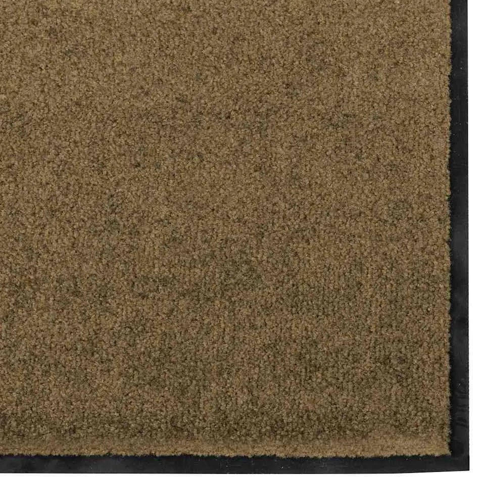 vidaXL Χαλάκι Εξώπορτας Καφέ και Μαύρο 120 x 250 cm Πολυαμίδιο και PVC