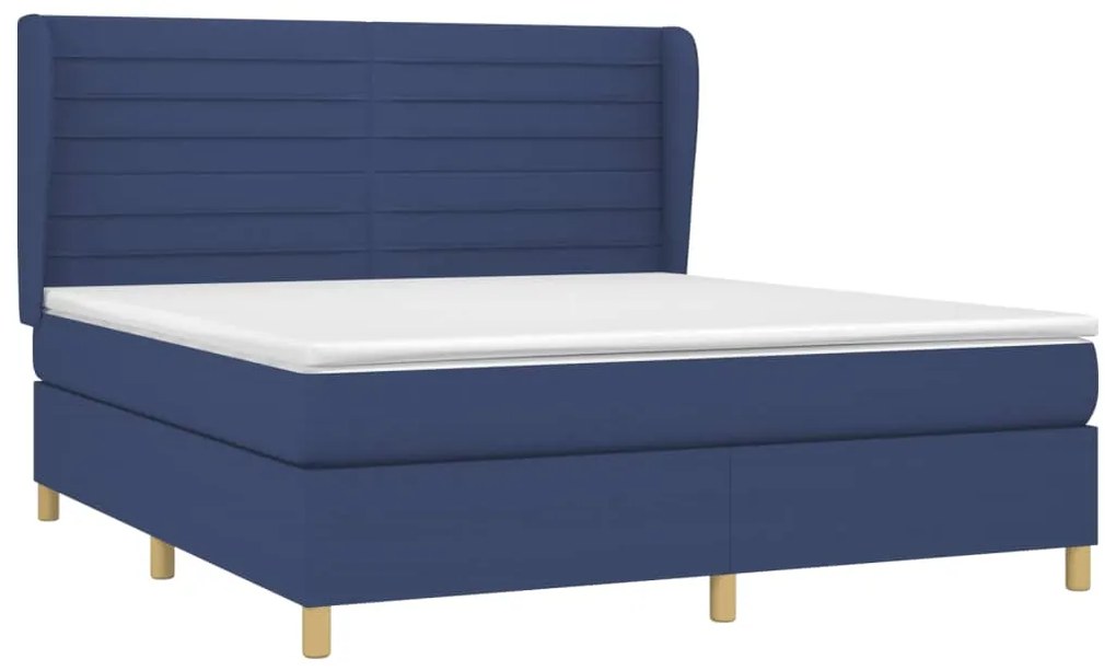 ΚΡΕΒΑΤΙ BOXSPRING ΜΕ ΣΤΡΩΜΑ ΜΠΛΕ 180X200 ΕΚ. ΥΦΑΣΜΑΤΙΝΟ 3128627