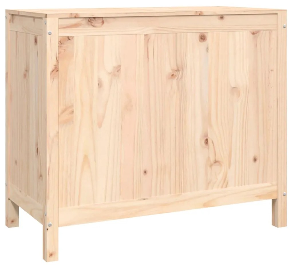 vidaXL Καλάθι Απλύτων 88,5x44x76 εκ. από Μασίφ Ξύλο Πεύκου