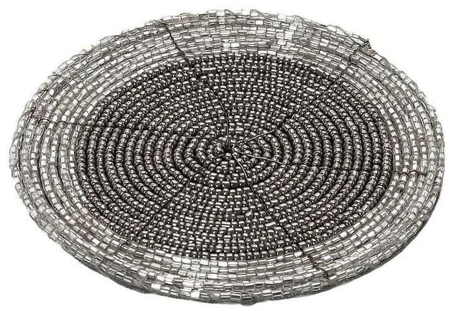 Σουβέρ YRA116K6 10cm Silver Espiel Polyester,Metal