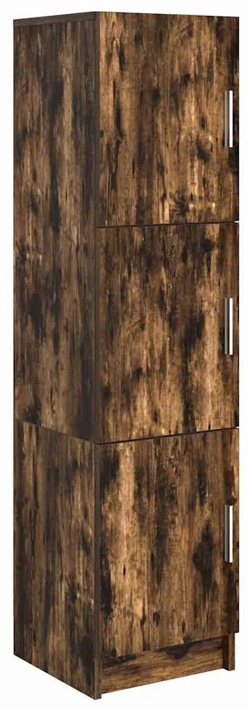 vidaXL Highboard Καπνιστό Δρύς 31.5 x 32 x 122.5 εκ