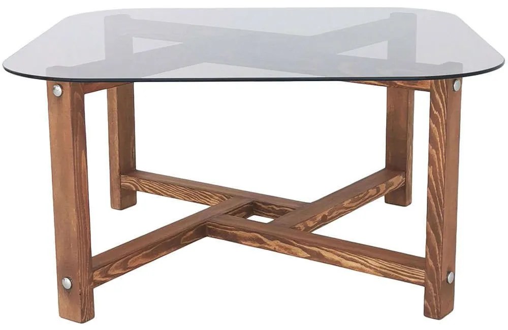 Τραπέζι Σαλονιού Zen 552NOS1414 80x80x40cm Oak