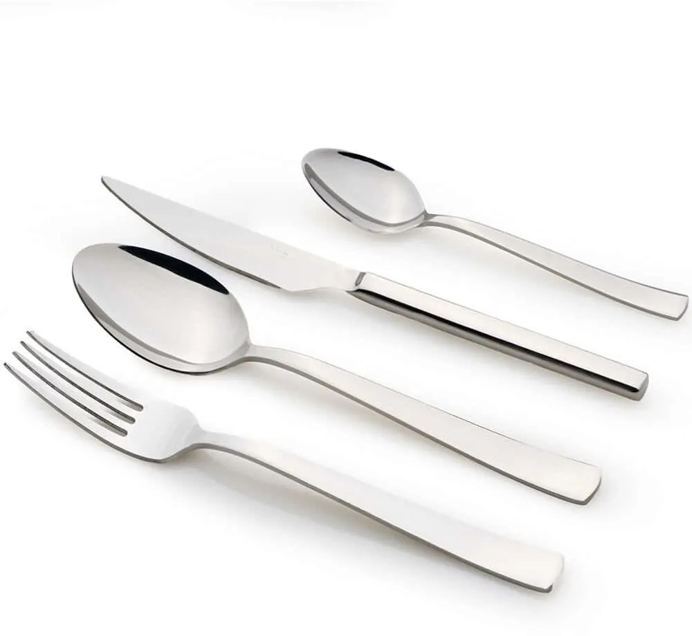 Μαχαιροπίρουνα Deniz (Σετ 24Τμχ) 960DYN1704 Silver Hermia 24 τμχ Stainless Steel