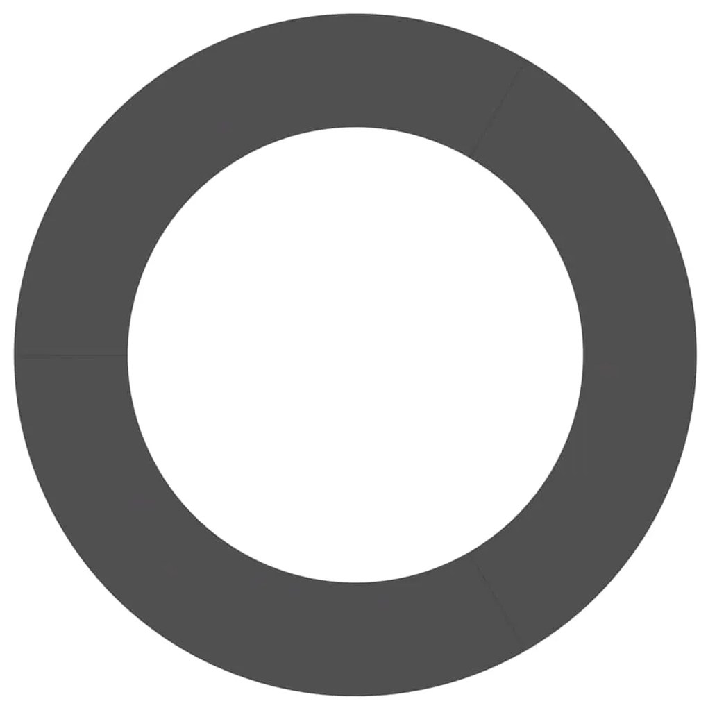 vidaXL Φλατ Δαχτυλίδια Δέντρων 5 pcs Μαύρο Ø60 / 90 εκ. Ατσάλι