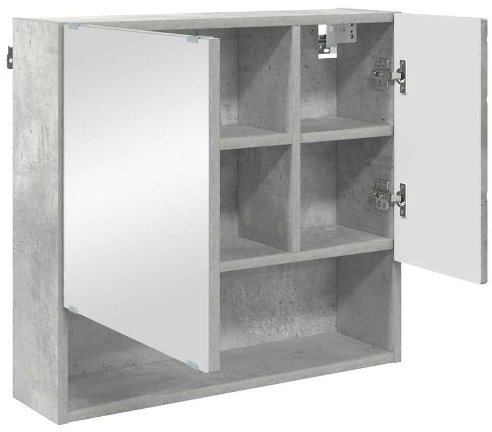 vidaXL Σετ Επίπλων Μπάνιου 3 pcs Γκρι σκυροδέματος 61 x 35 x 64 εκ.