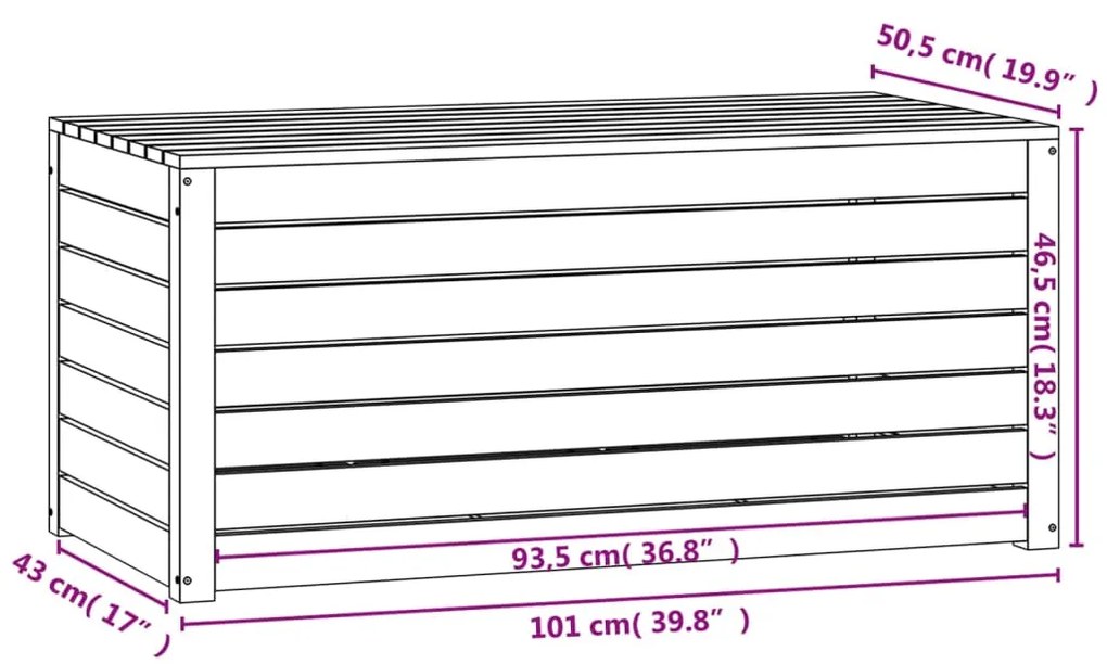 ΜΠΑΟΥΛΟ ΚΗΠΟΥ ΜΕΛΙ ΚΑΦΕ 101 X 50,5 X 46,5 ΕΚ. ΜΑΣΙΦ ΞΥΛΟ ΠΕΥΚΟΥ 823951