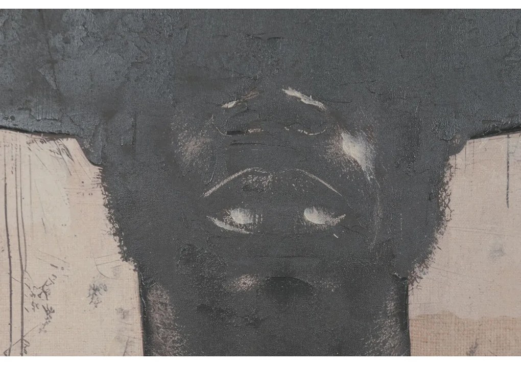 Καμβάς Home ESPRIT Καφέ Μαύρο Αποικιακό (x2)