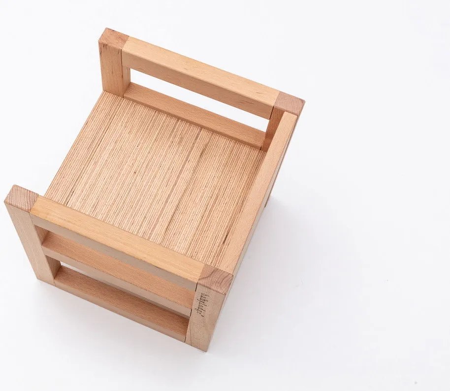Cubotto 3 σε 1 Premium Καρεκλα Montessori Μπεζ 32x32x32cm