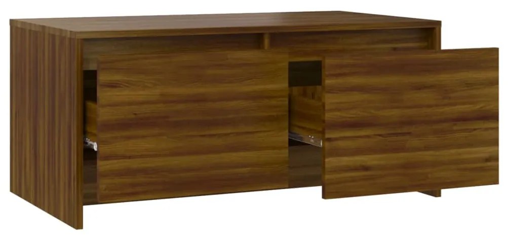 vidaXL Τραπεζάκι Σαλονιού Καφέ Δρυς 90x50x41,5 εκ. Επεξεργασμένο Ξύλο