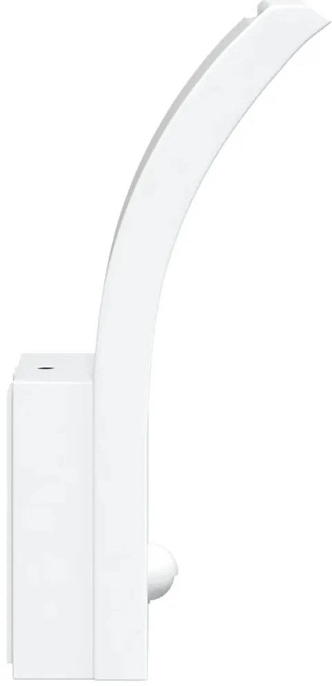 vidaXL Φωτιστικά Τοίχου Εξ. Χώρου LED με Αισθ. 2 τεμ Λευκό Χυτοσ/Αλουμ