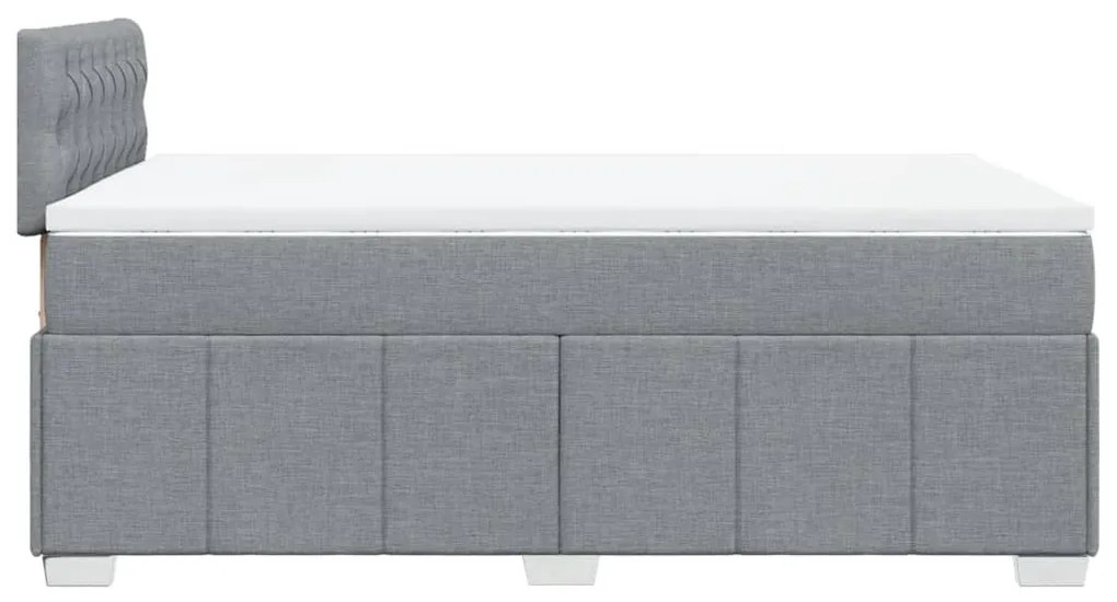 ΚΡΕΒΑΤΙ BOXSPRING ΜΕ ΣΤΡΩΜΑ ΑΝΟΙΧΤΟ ΓΚΡΙ 120X190 ΕΚ. ΥΦΑΣΜΑΤΙΝΟ 3289314