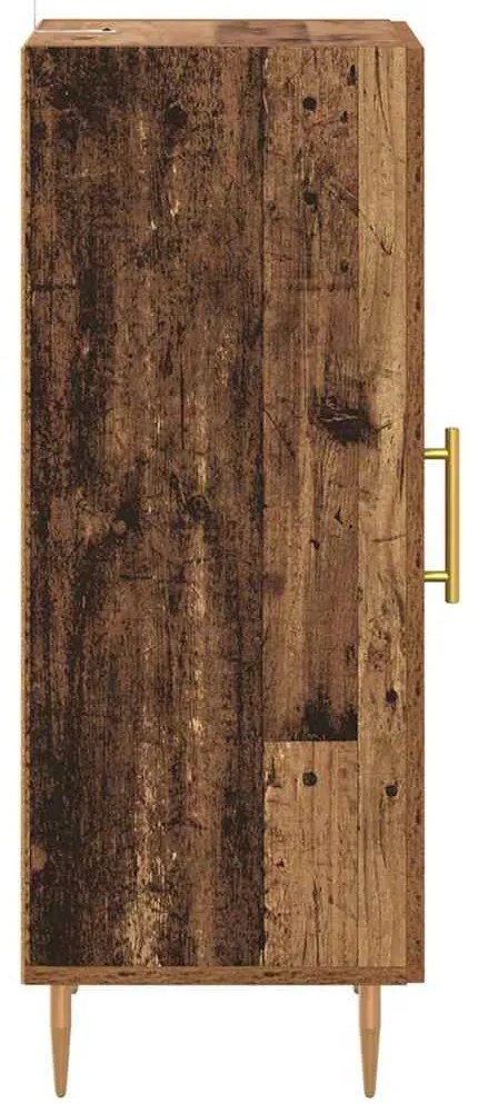 vidaXL Πλαϊνό γραφείο Παλαιό ξύλο 34 x 34.5 x 90 εκ Επεξεργασμένο ξύλο