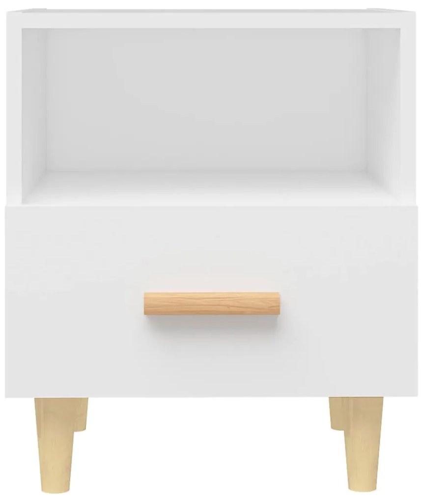 vidaXL Κομοδίνα 2 τεμ. Λευκά 40 x 35 x 47 εκ.