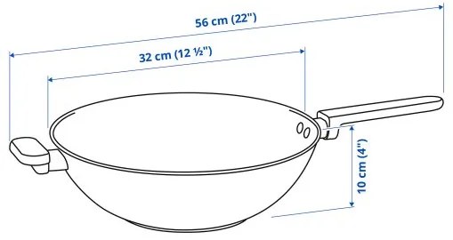 MIDDAGSMAT γουόκ/αντικολλητική επένδυση, 32 cm 905.452.28