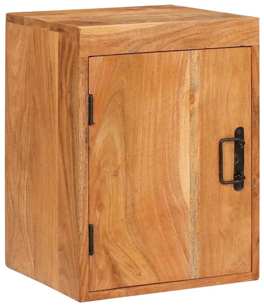 vidaXL Κομοδίνο Καφέ 35 x 33 x 48 εκ Σταθερό Ξύλο Ακακίας
