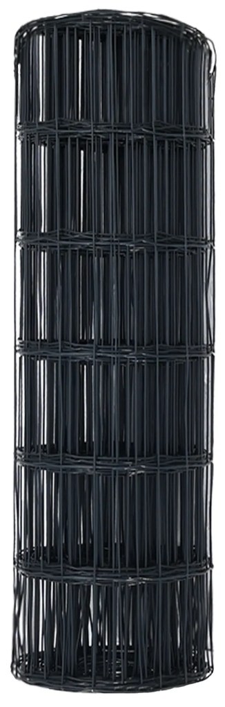 vidaXL Euro Fence Γκρι 0.6x10 μ. Σίδηρος