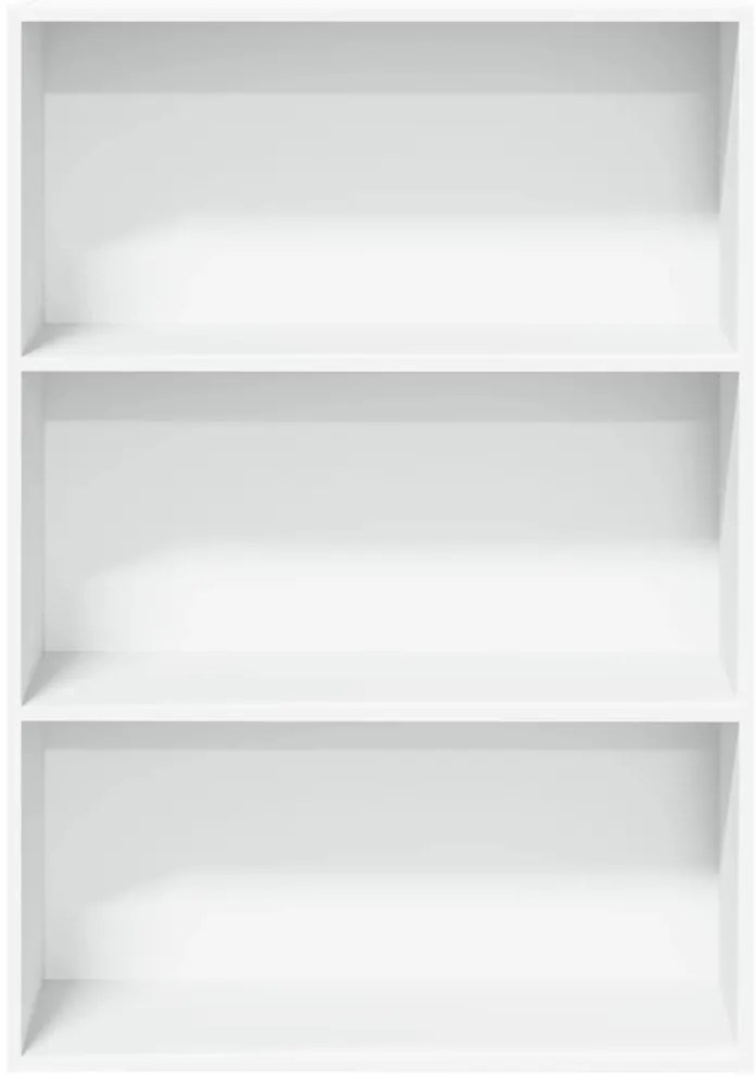 vidaXL Βιβλιοθήκη Λευκή 80x30x114 εκ. από Επεξεργασμένο Ξύλο