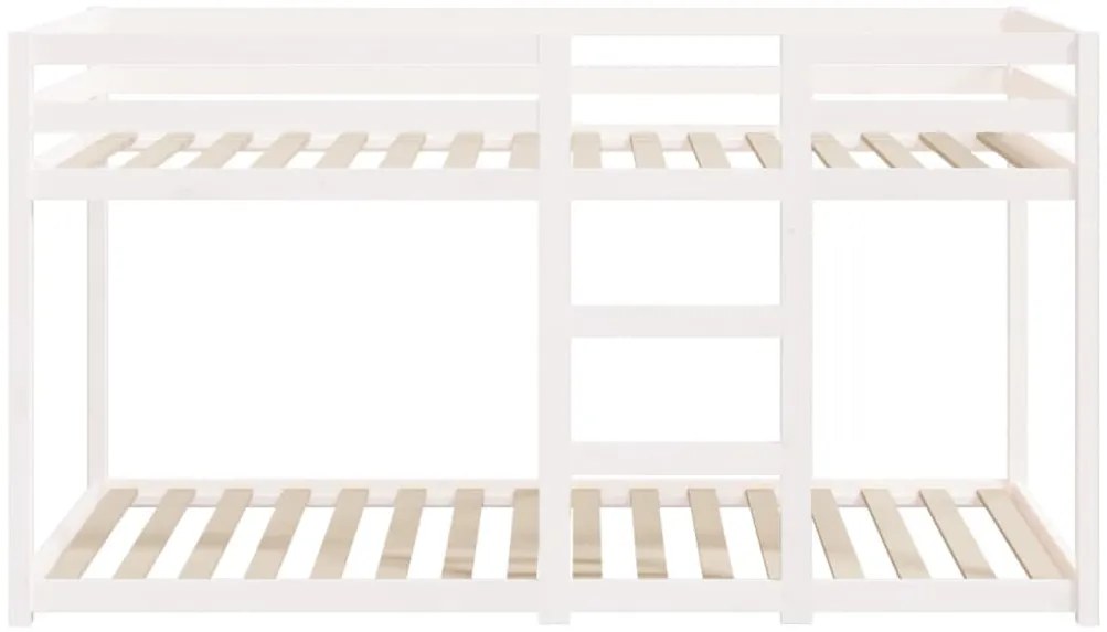 vidaXL Κουκέτα Λευκό 80x200 εκ. από Μασίφ Ξύλο Πεύκου