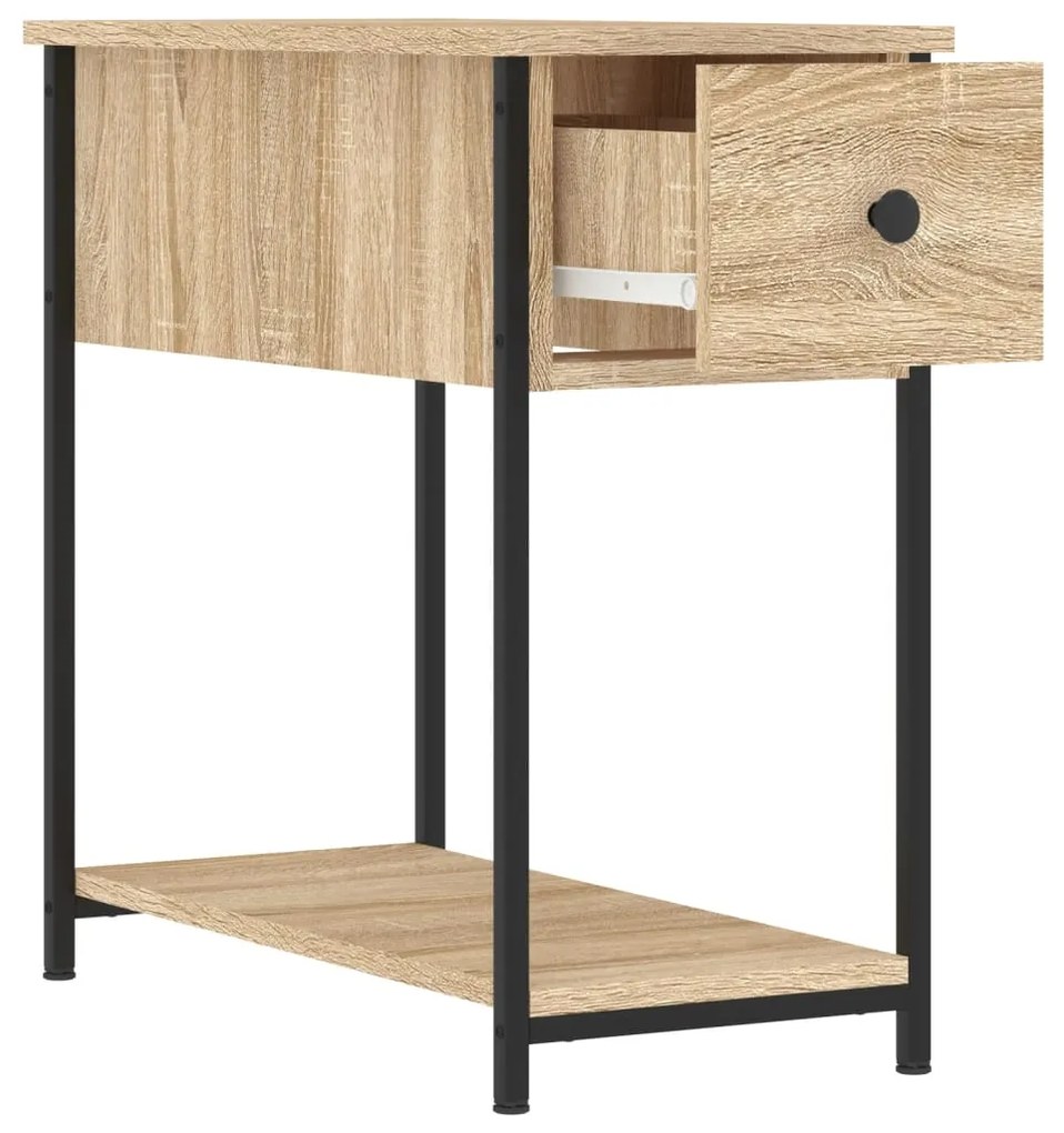 vidaXL Κομοδίνα 2 τεμ. Sonoma Δρυς 30 x 60 x 60 εκ. από Επεξεργ. Ξύλο