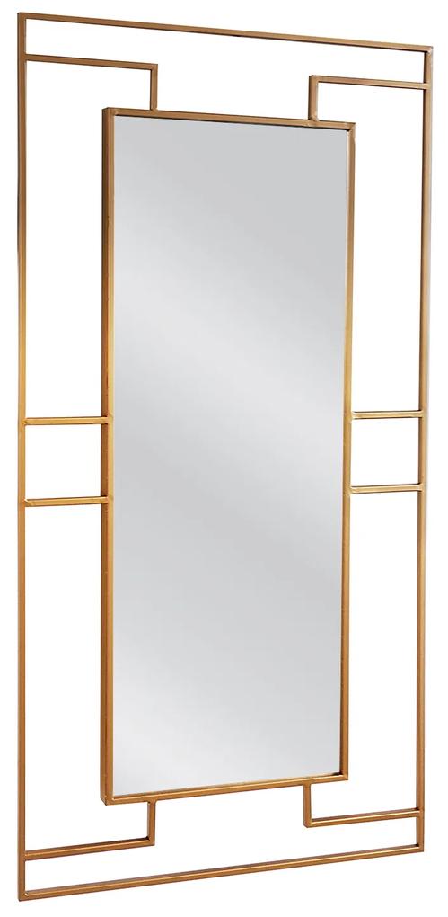 Καθρέπτης Τοίχου ARADOR Χρυσό Μέταλλο/Γυαλί 120x2x60cm
