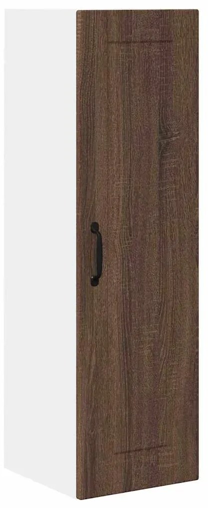 vidaXL Κρεμαστό ντουλάπι κουζίνας με ράφι Καφέ δρυς 30 x 31 x 100 εκ.