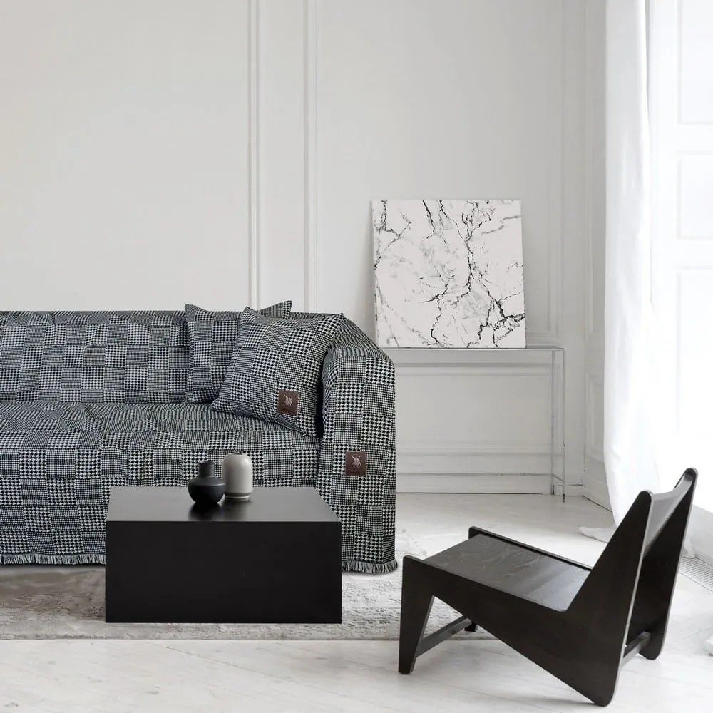 Ριχτάρι 2786 Black-Grey Greenwich Polo Club Two-seater 180x250cm Βαμβάκι-Πολυέστερ