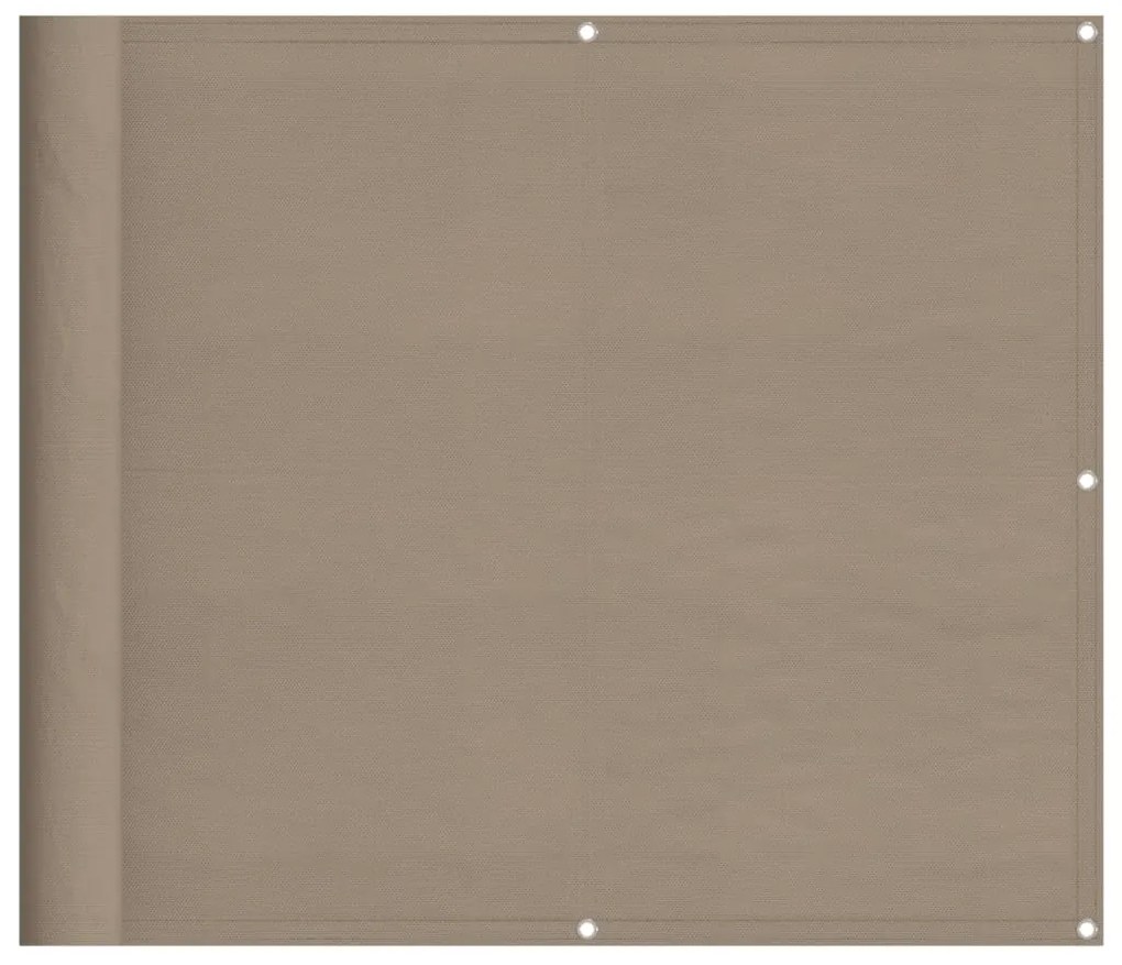 Διαχωριστικό Βεράντας Taupe 90x1000εκ 100% Πολ. Ύφασμα Oxford 4000244
