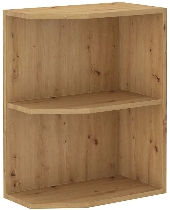 Επιδαπέδιο ντουλάπι με ράφια γωνιακό Yvette -Γραφίτης