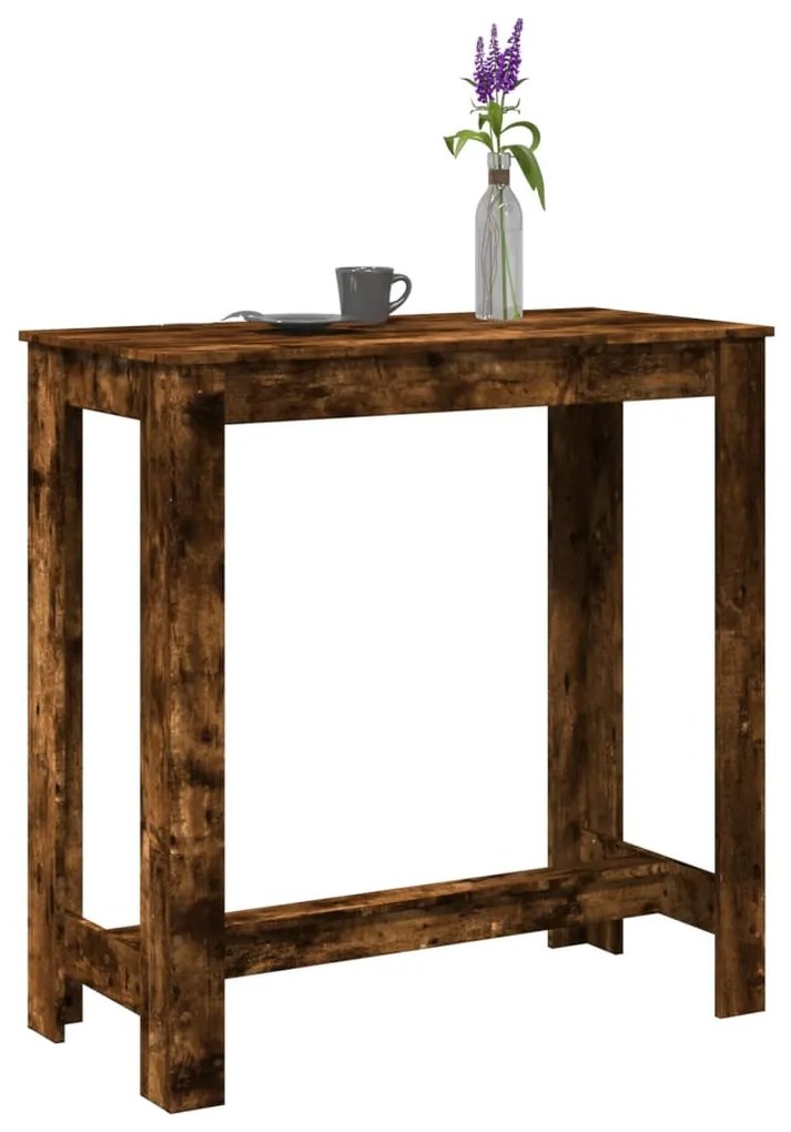 Τραπέζι Μπαρ Καπνιστή Δρυς 102x50x103,5εκ. Επεξεργ. Ξύλο